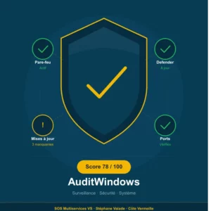Licence AuditWindows – Diagnostic de sécurité Windows